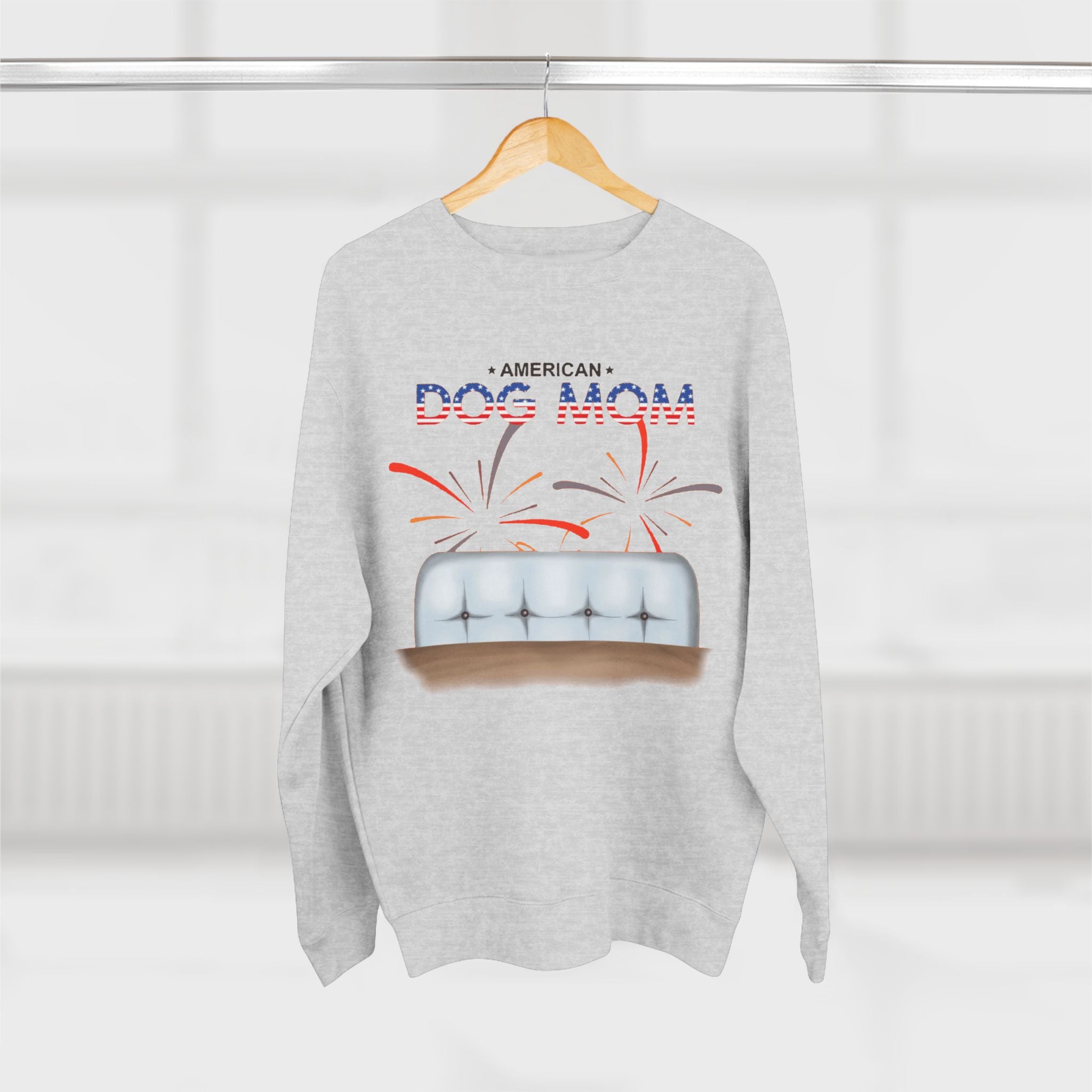 American Dog Mom | Women's Midweight Cotton Tee